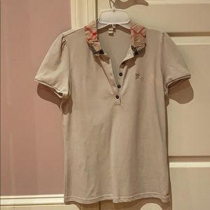 AUTHENTIC BURBERRY BUTTON UP T-SHIRT